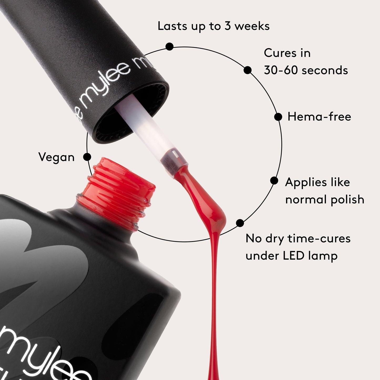 Mylee Gel Nail Polish - Pearl Drop - Image 10