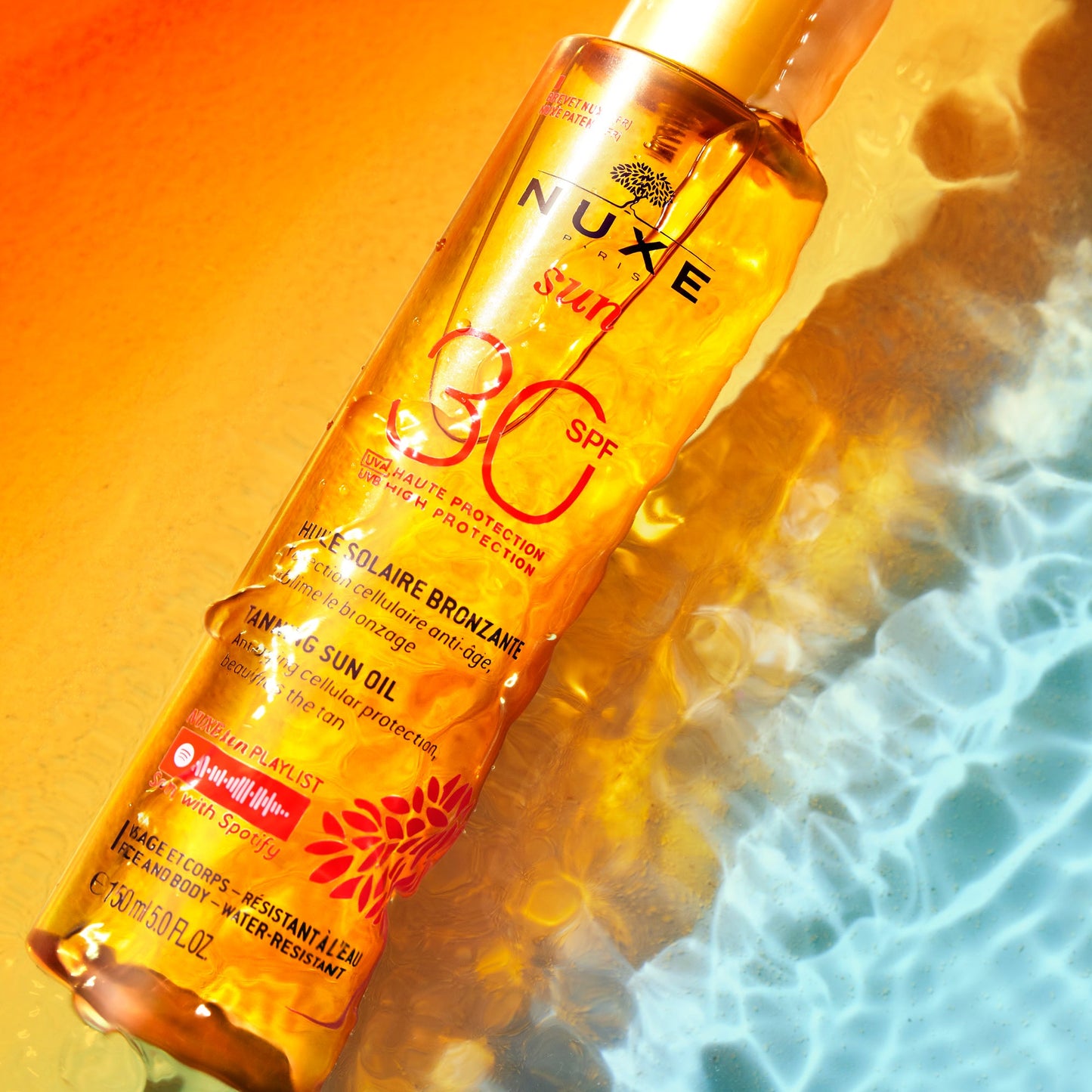 NUXE Face and Body Sun Tanning Oil SPF 30 - Image 4