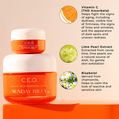 Sunday Riley CEO Vitamin C Rich Hydration Cream - Application