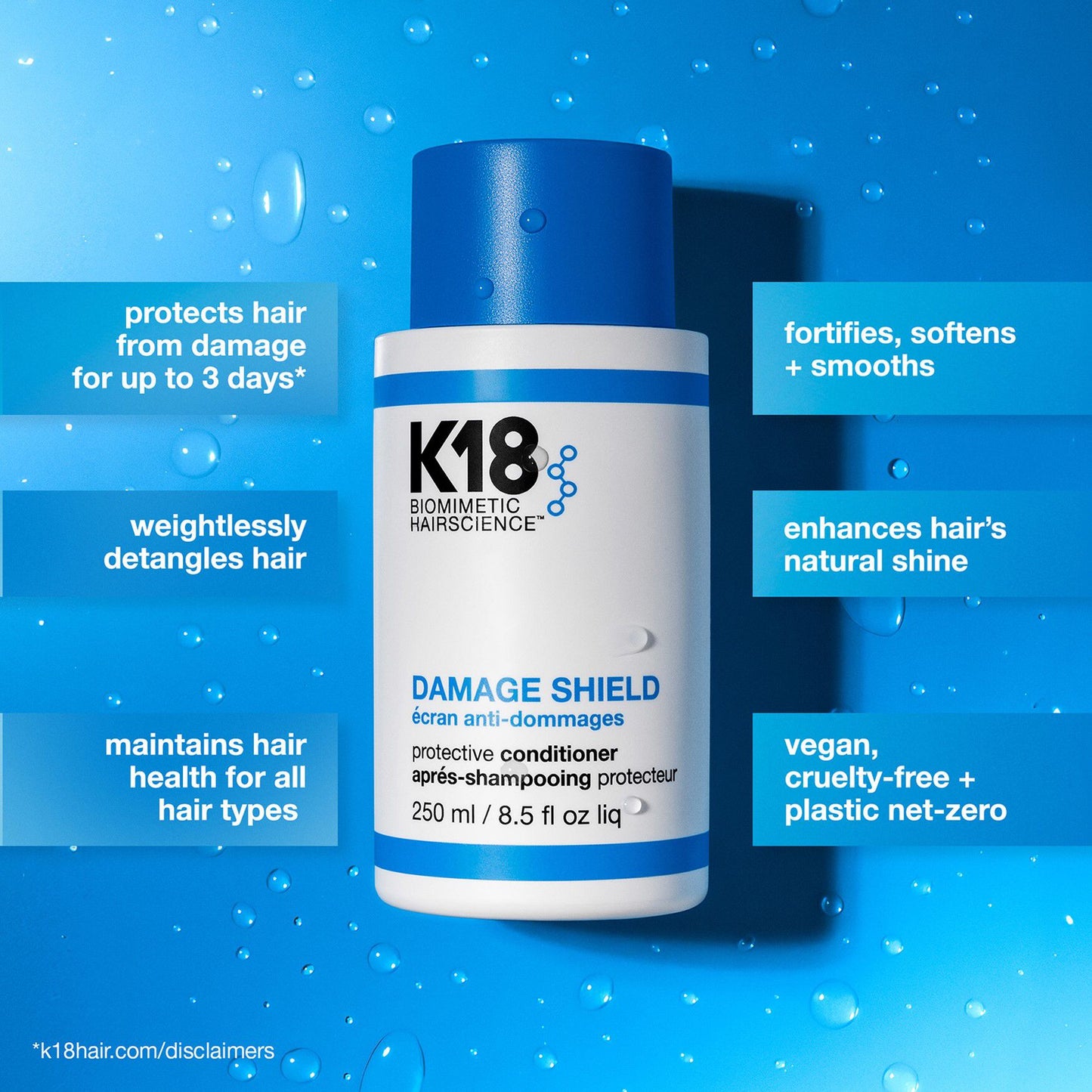 K18 HAIR Damage Shield Protective Conditioner - Application