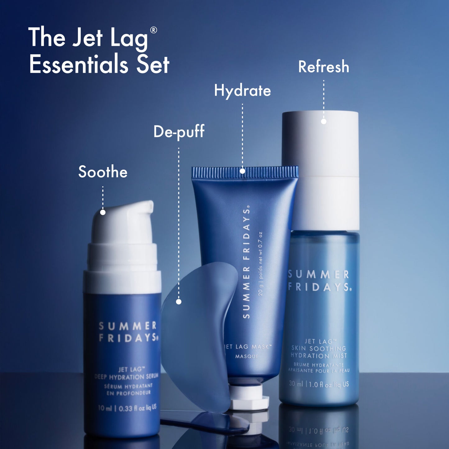 Summer Fridays Jet Lag Essentials Set - Application
