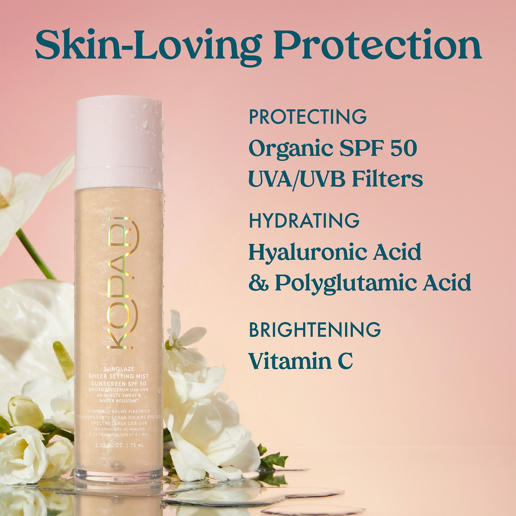 Kopari Sunglaze Sheer Setting Mist Sunscreen SPF 50 - Image 6