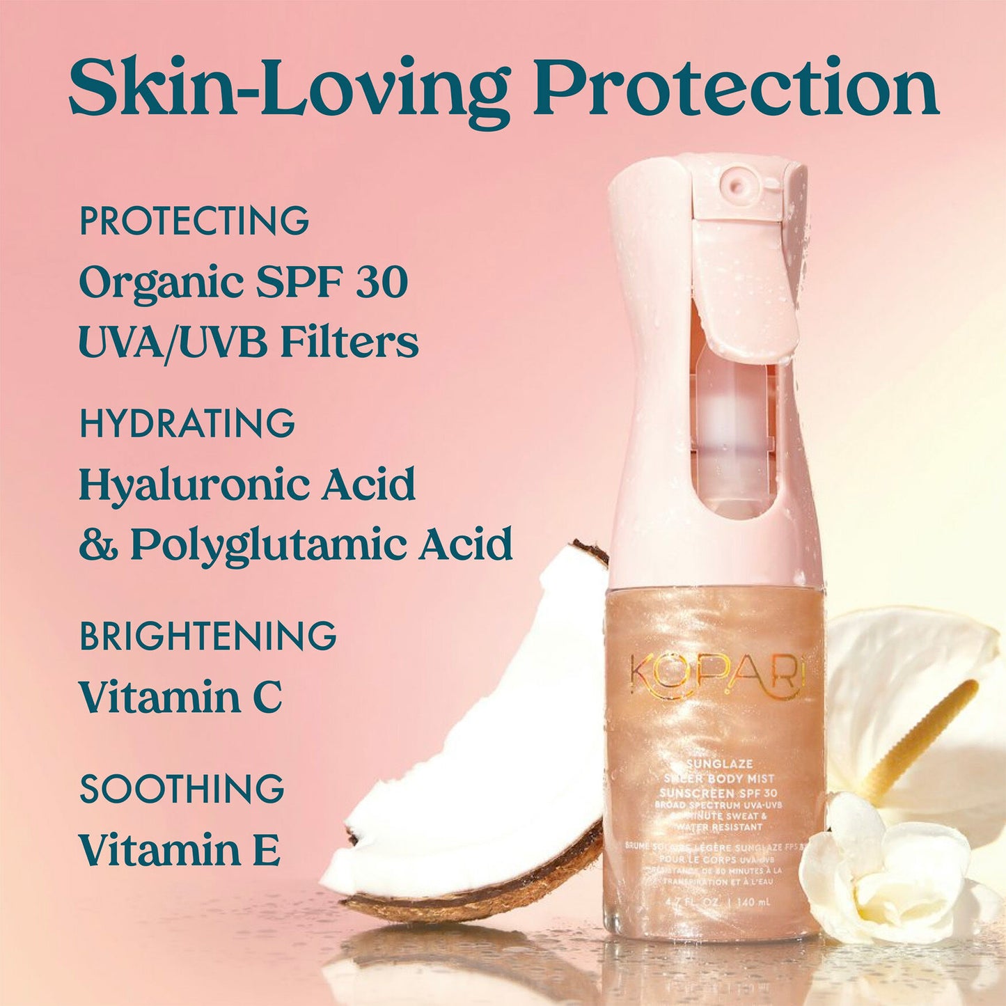 Kopari Sunglaze Sheer Body Mist Sunscreen SPF 30 - Image 5