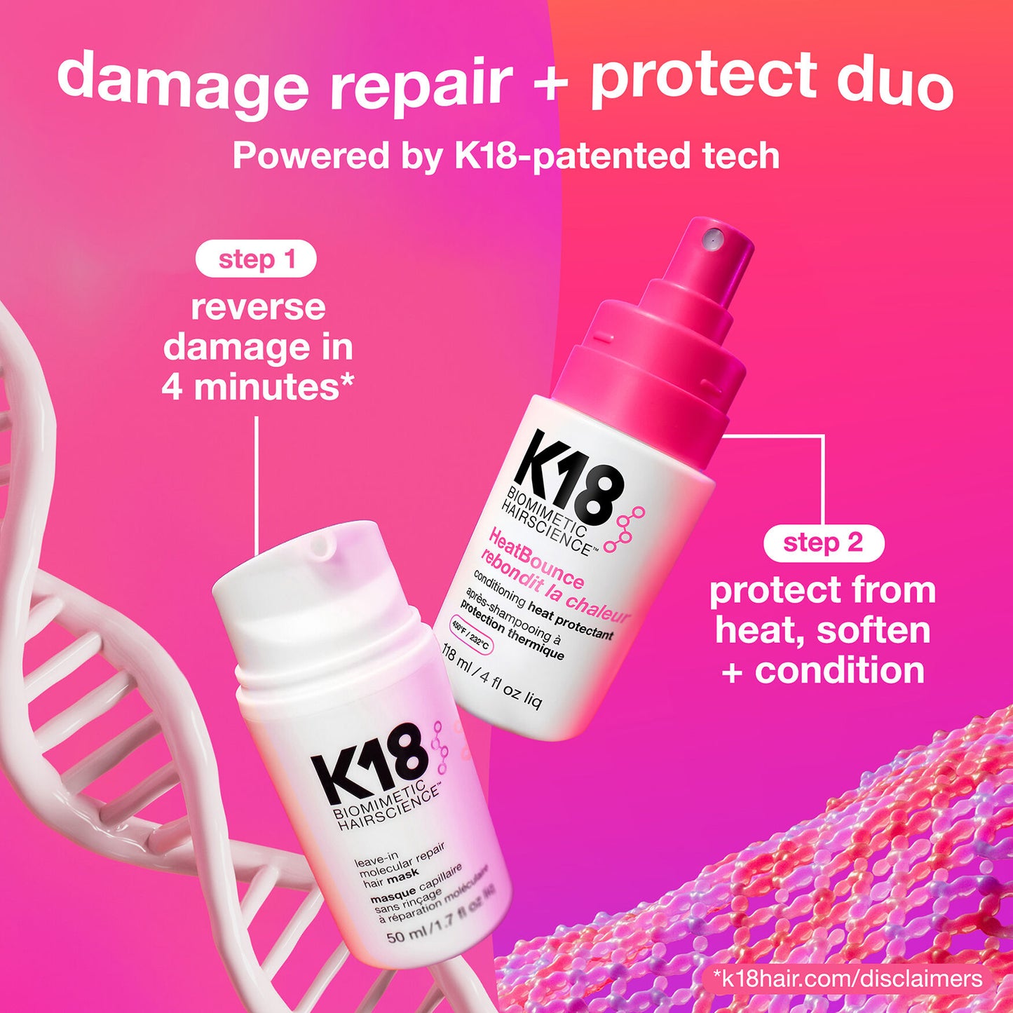 K18 HAIR HeatBounce Conditioning Heat Protectant - Image 9