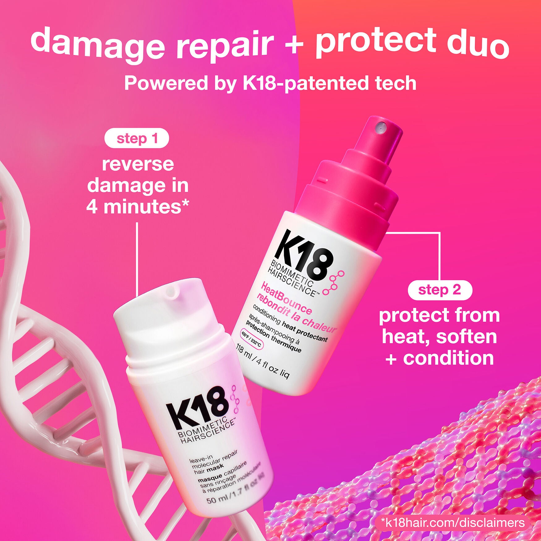 K18 HAIR HeatBounce Conditioning Heat Protectant - Image 9