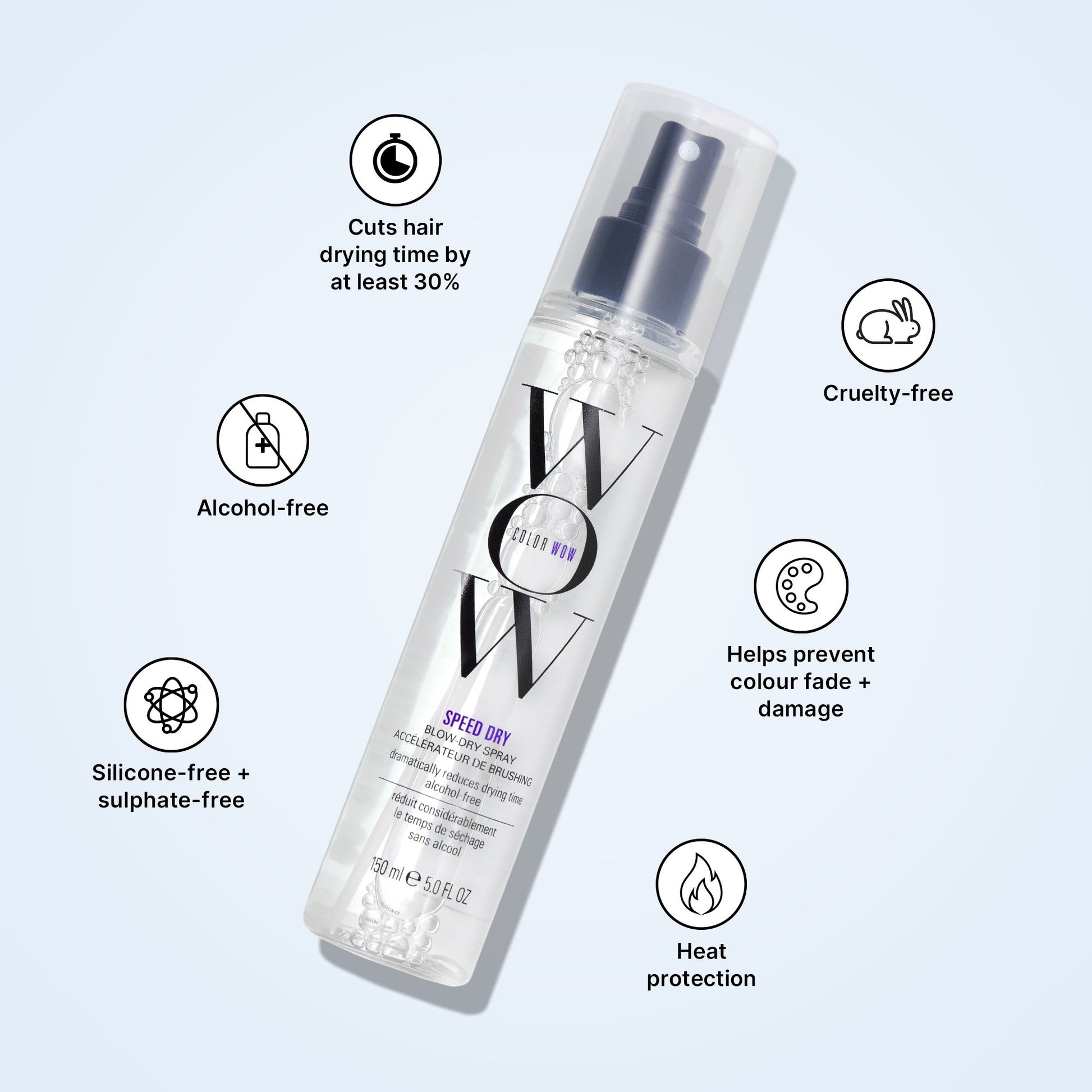Color Wow Speed Dry Blow Dry Spray - Application