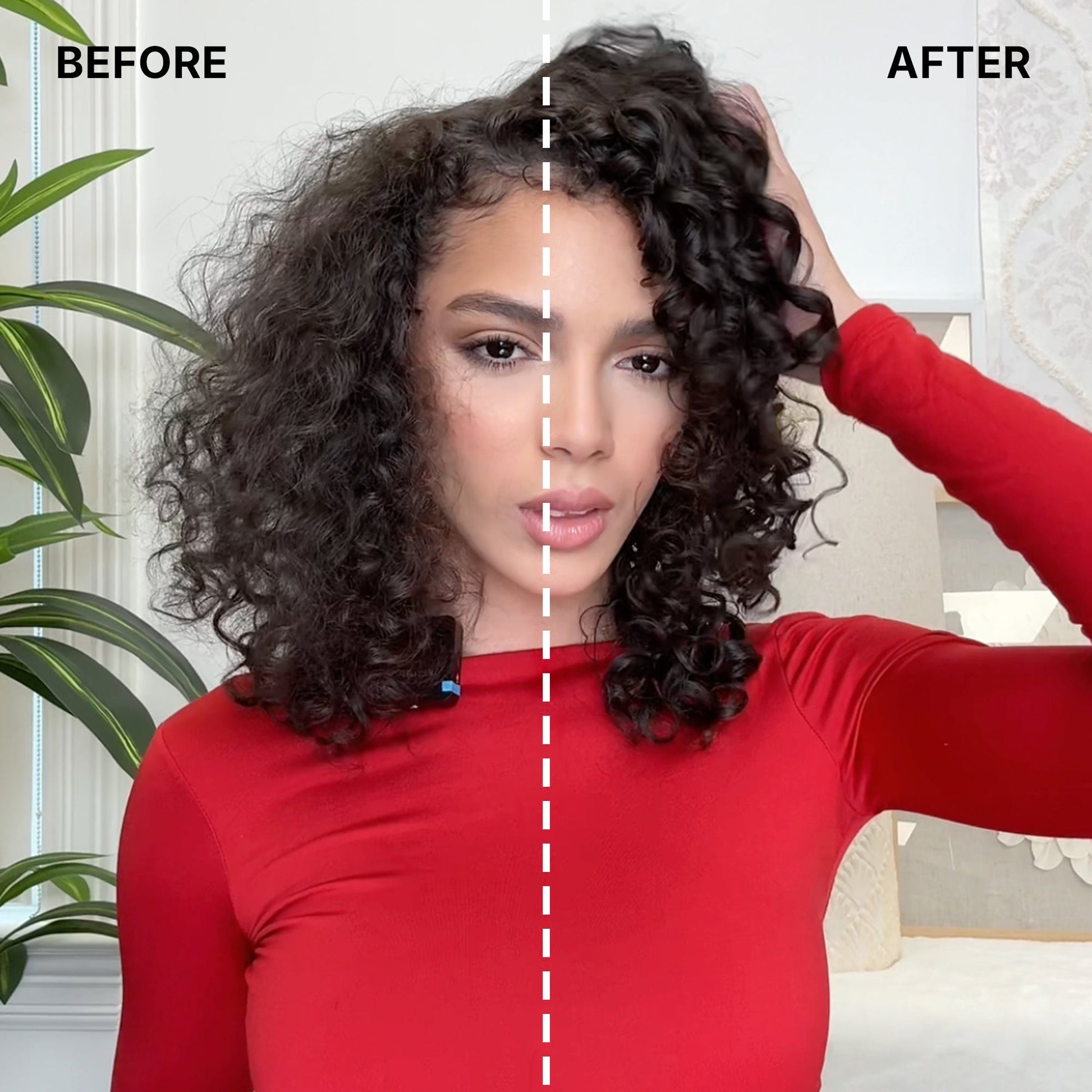 Color Wow Curl Wow FLO-ETRY Vital Natural Curly Hair Serum - Application