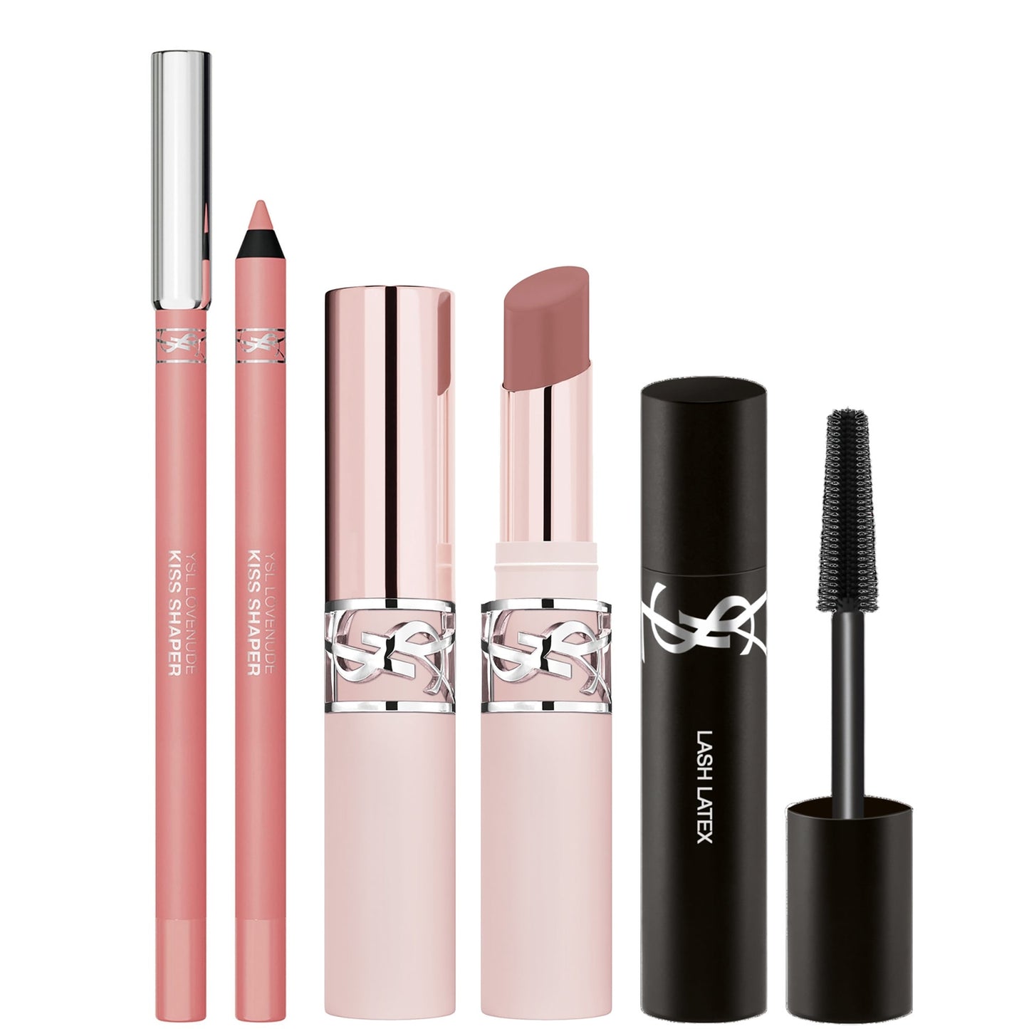 YSL Lovenude Lip Routine Duo: Lip Sculpting Liner & Blurring Lip Blusher In Nude Lavallière