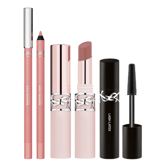 YSL Lovenude Lip Routine Duo: Lip Sculpting Liner & Blurring Lip Blusher In Nude Lavallière