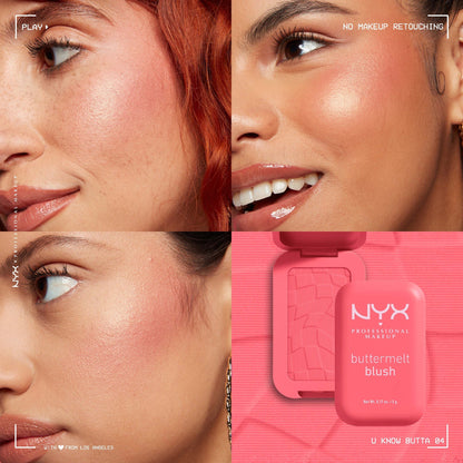 NYX Professional Makeup Buttermelt Powder Blush up to 12H Wear, Fade and Transfer Resistant - Image 5
