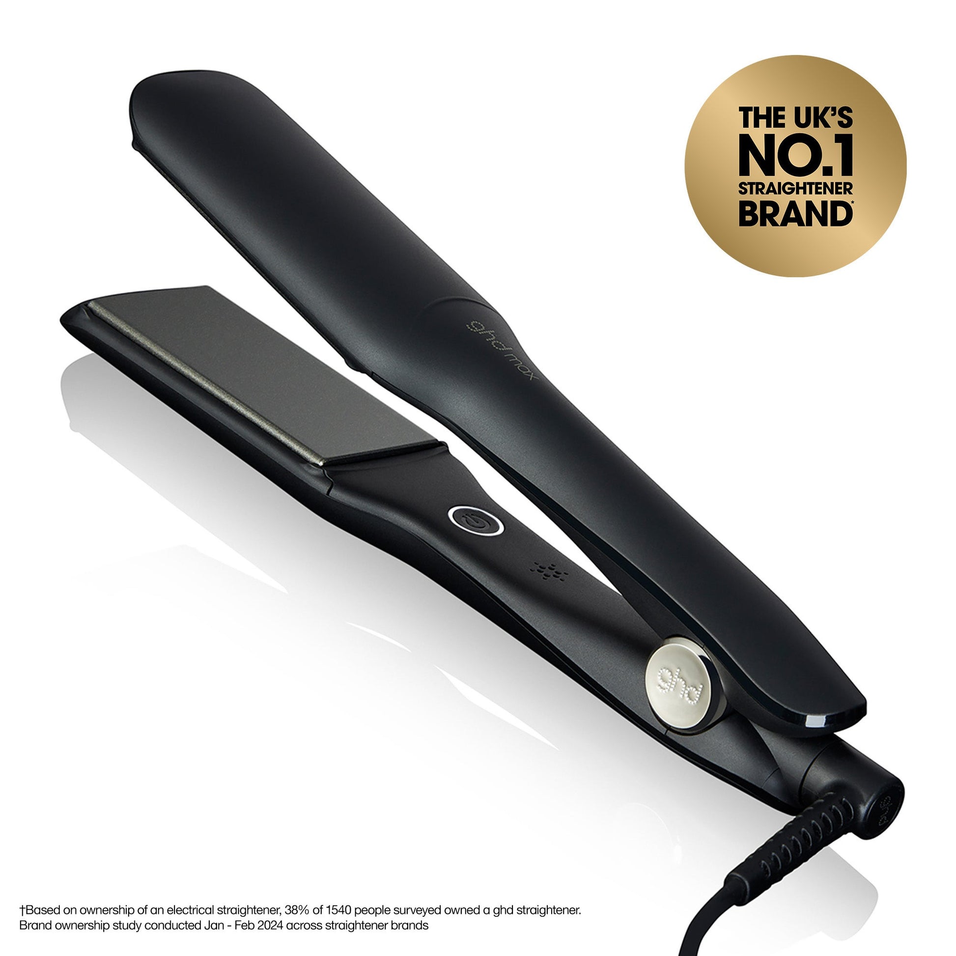ghd Max Wide Plate Hair Straightener - Black - Image 4