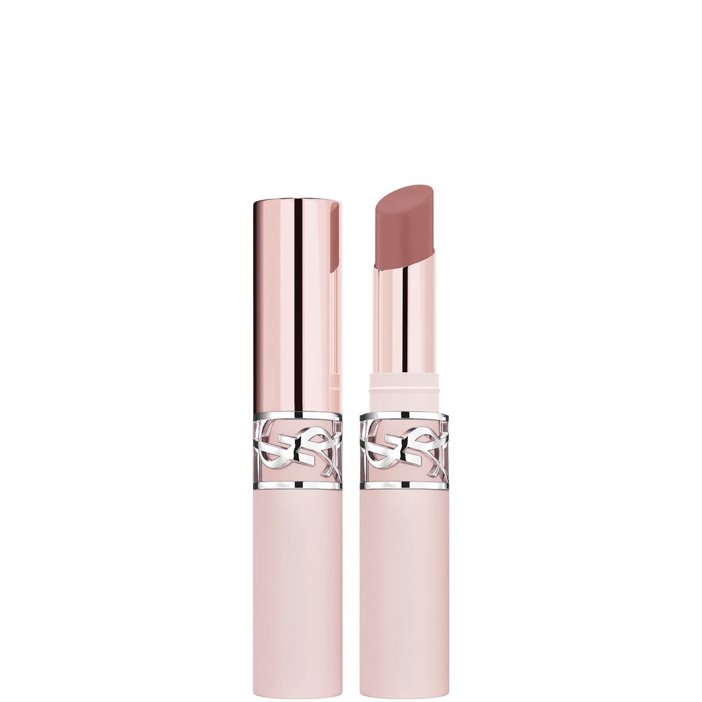 YSL Lovenude Lip Routine Duo: Lip Sculpting Liner & Blurring Lip Blusher In Nude Lavallière - Application