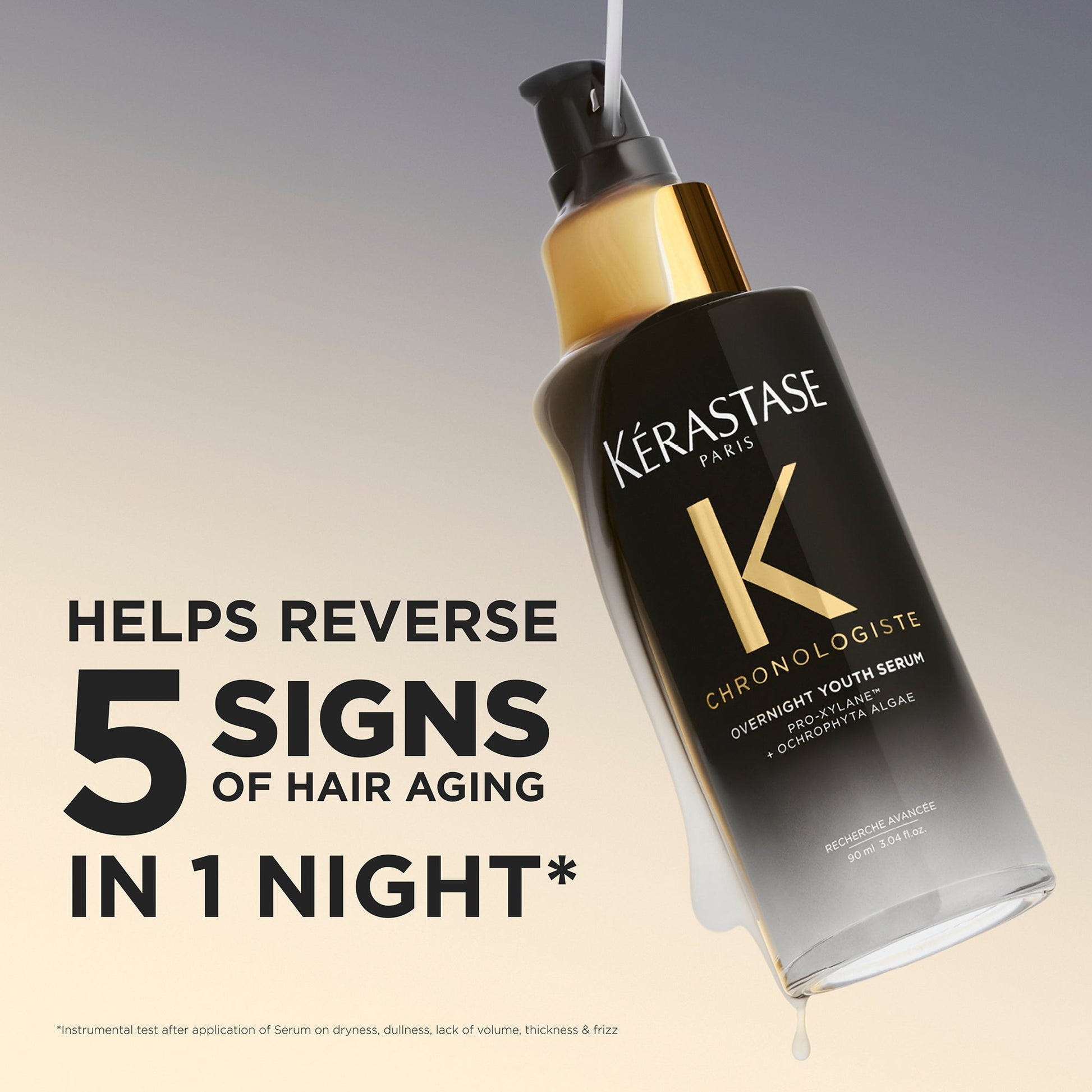 Kérastase Chronologiste Restorative Overnight Hair Serum - Image 4