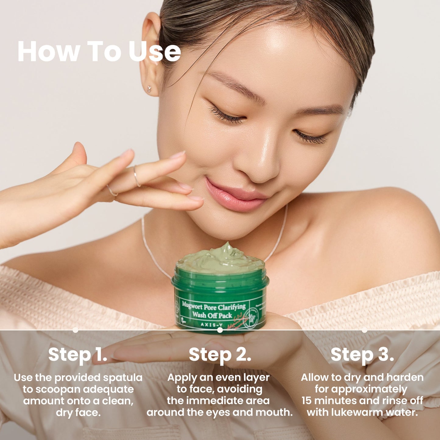 AXIS-Y Mugwort Pore Clarifying Wash Off Pack - Image 7