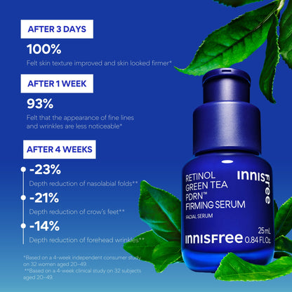 Innisfree Retinol Green Tea PDRN Firming Serum - Image 4