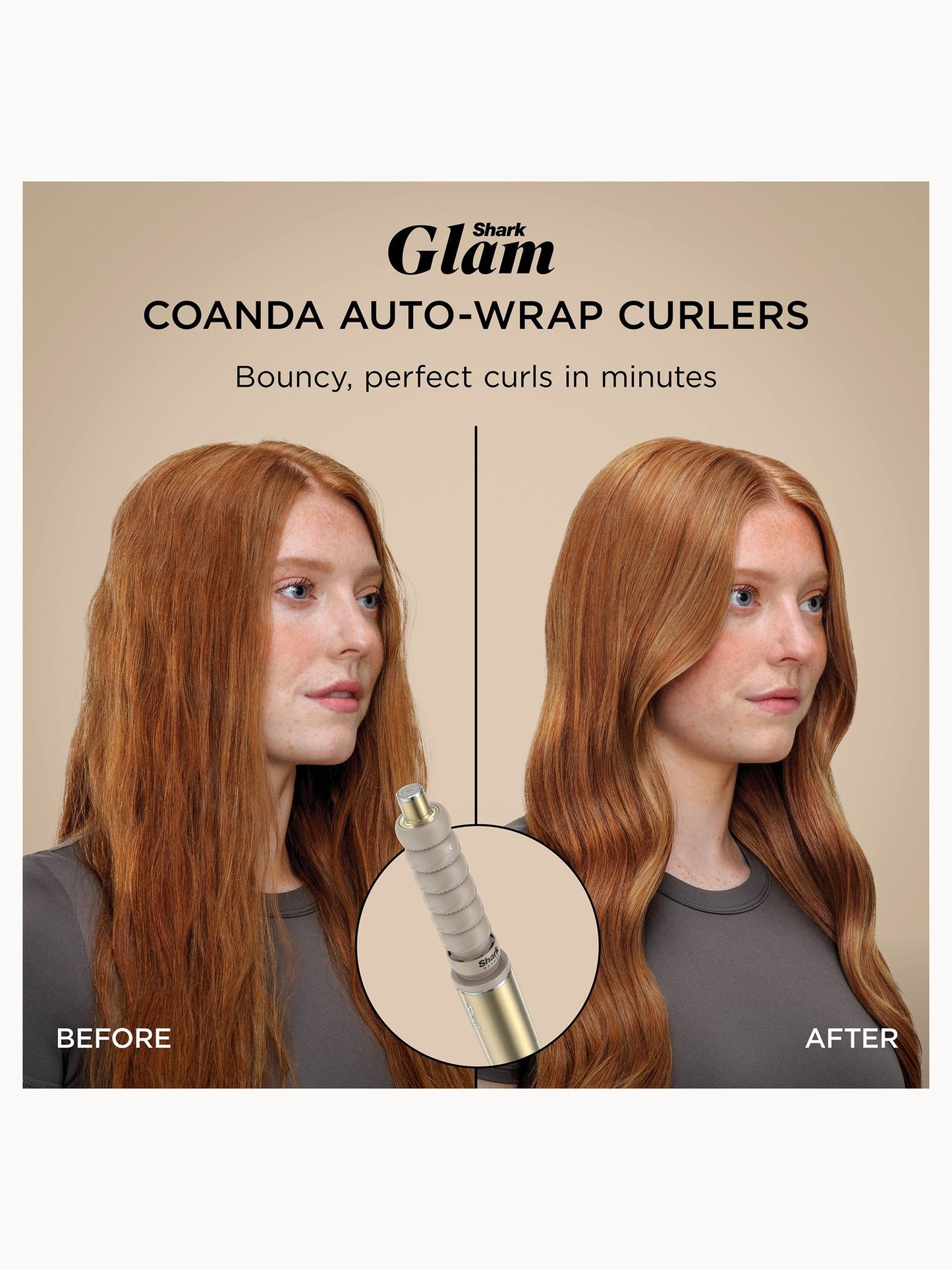 SHARK Glam 4-in-1 Hot Tool Air Styling + Drying System Gold- For Straight, Wavy and Bouncy Styles - Image 9