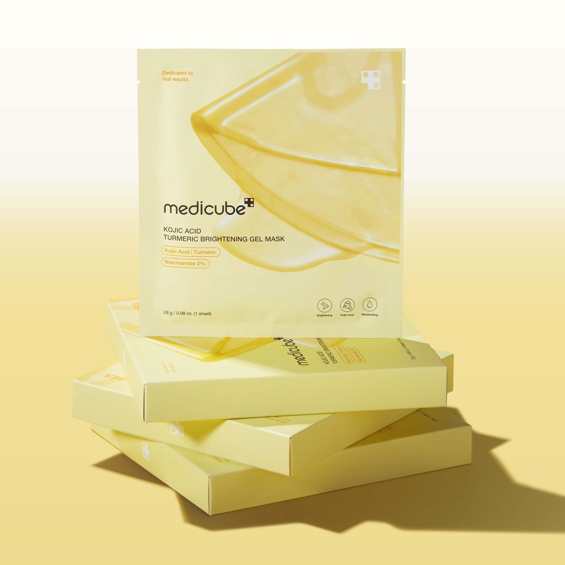 Medicube Kojic Acid Turmeric Brightening Gel Mask(28g*4Pcs) - Product Details