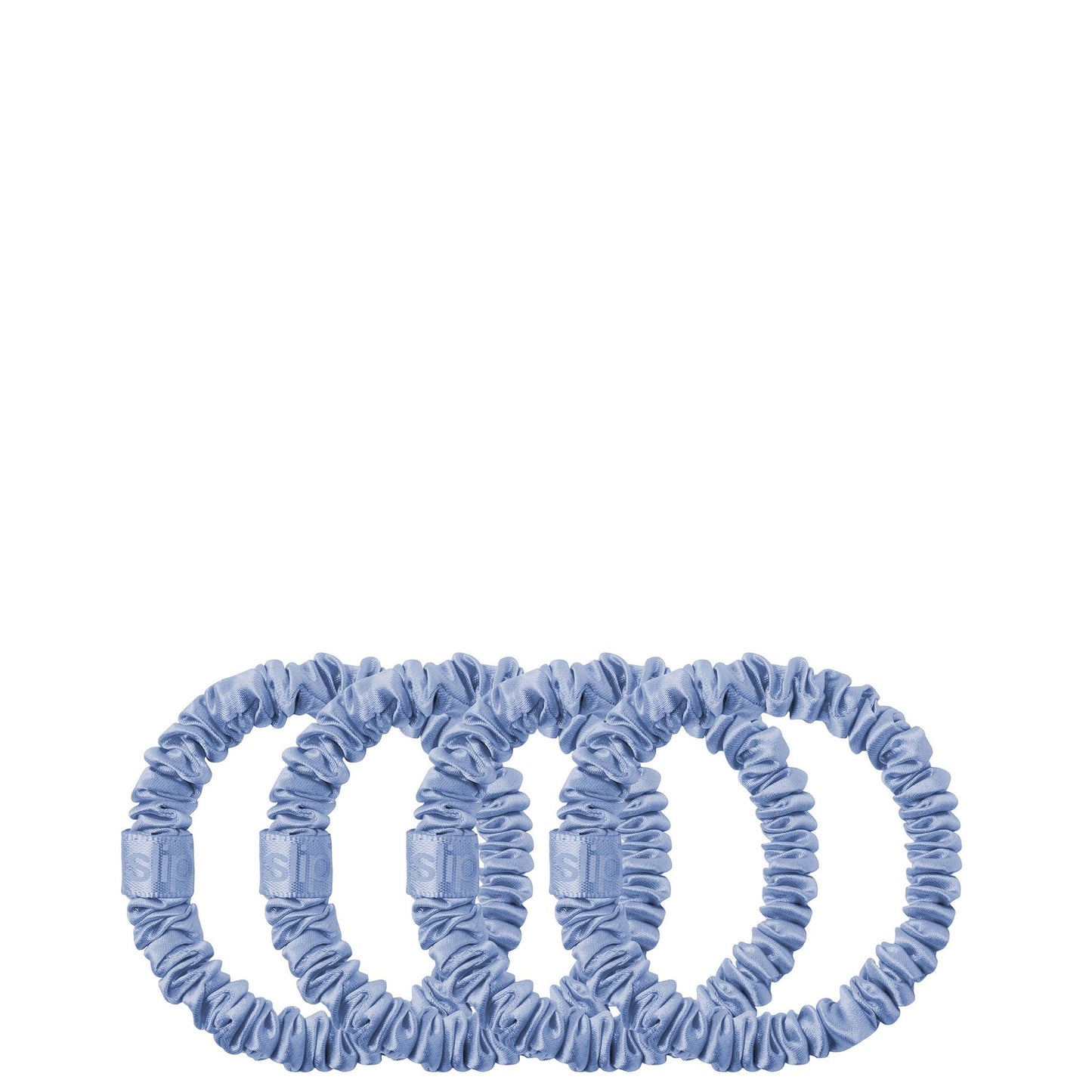 Slip Pure Silk Skinny Scrunchies - Cornflower - Product Details