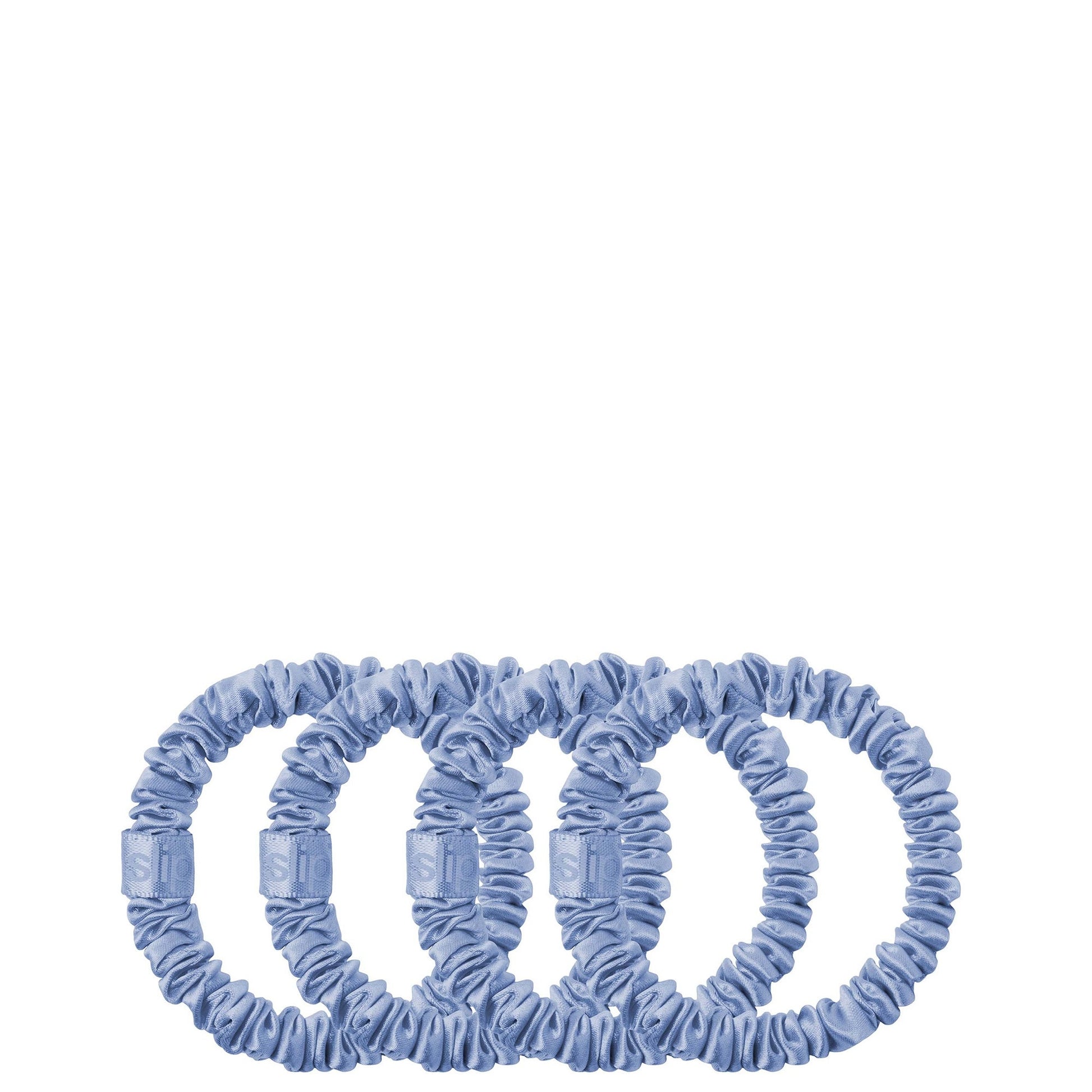 Slip Pure Silk Skinny Scrunchies - Cornflower - Product Details