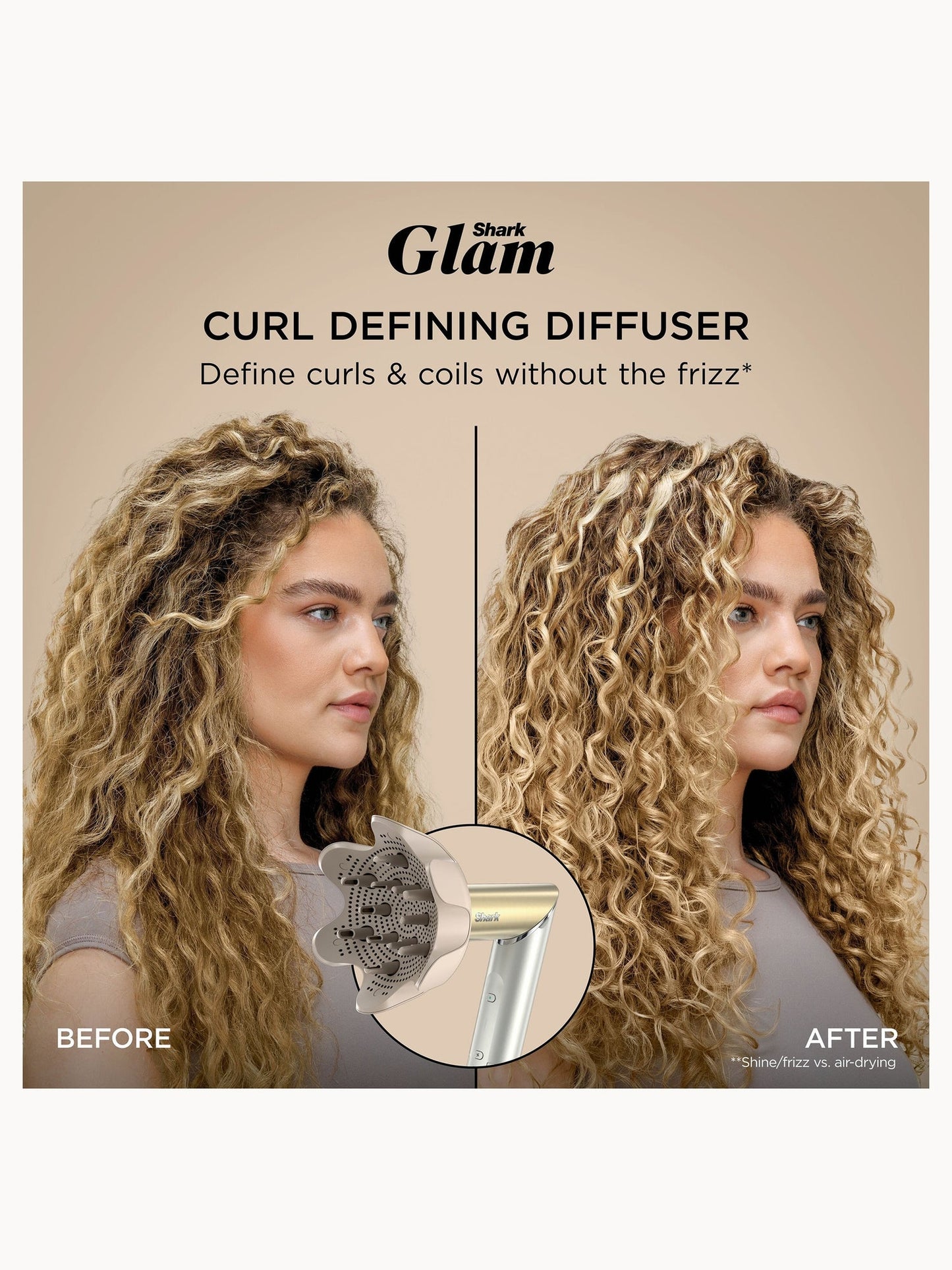 SHARK Glam 5-in-1 Hot Tool Air Styling + Drying System Gold - For Straight, Sleek, Wavy and Bouncy Styles - Image 5