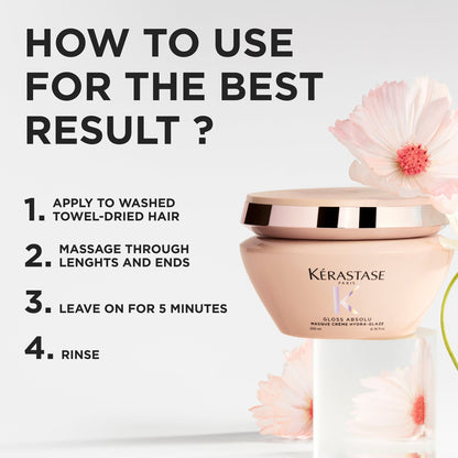 Kérastase Gloss Absolu Masque Crème Hydra-Glaze - Image 7