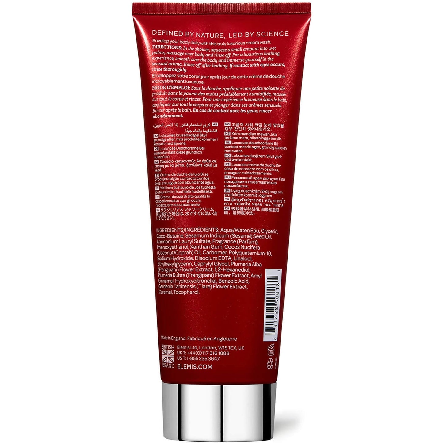 ELEMIS Exotic Frangipani Monoi Shower Cream - Application