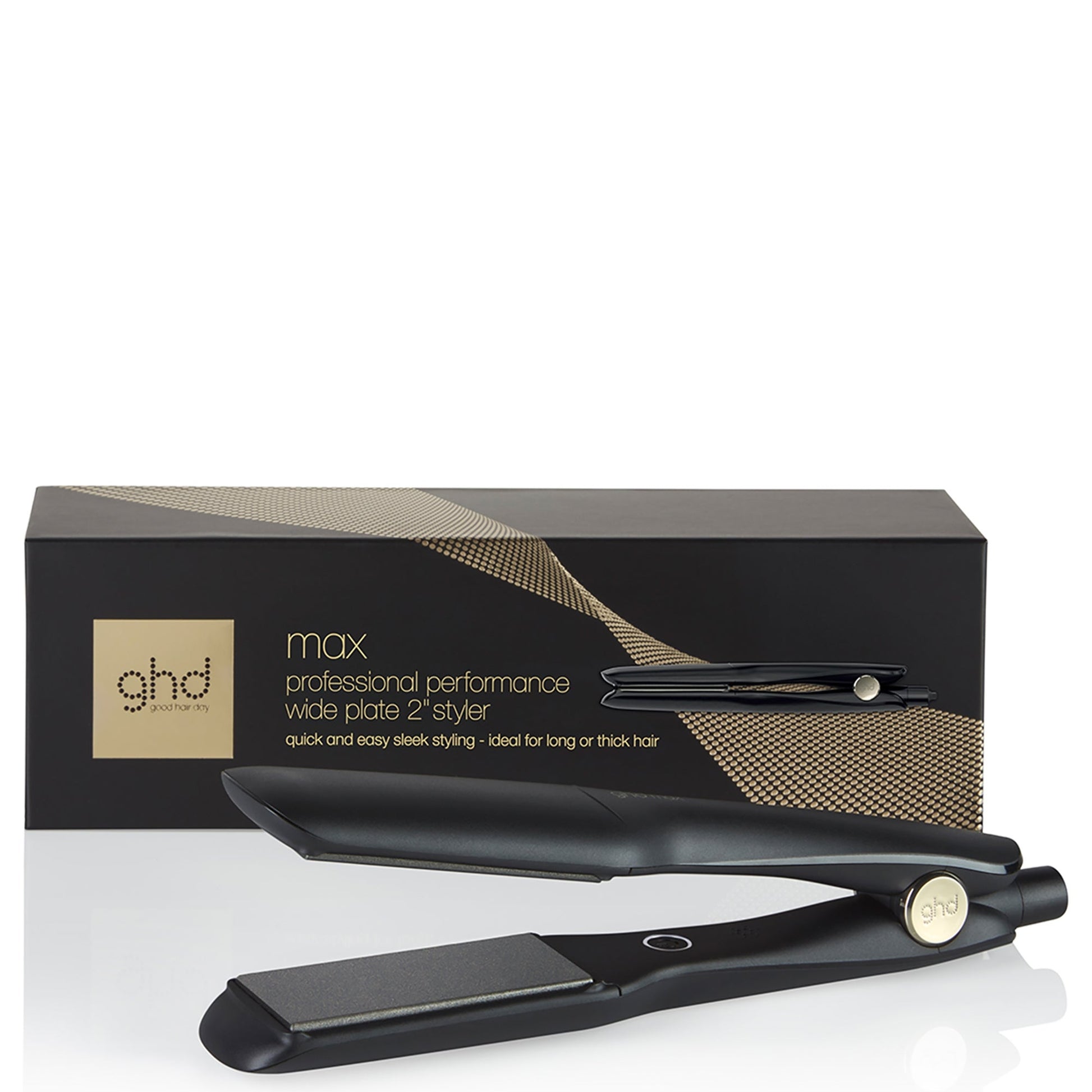 ghd Max Wide Plate Hair Straightener - Black - Application