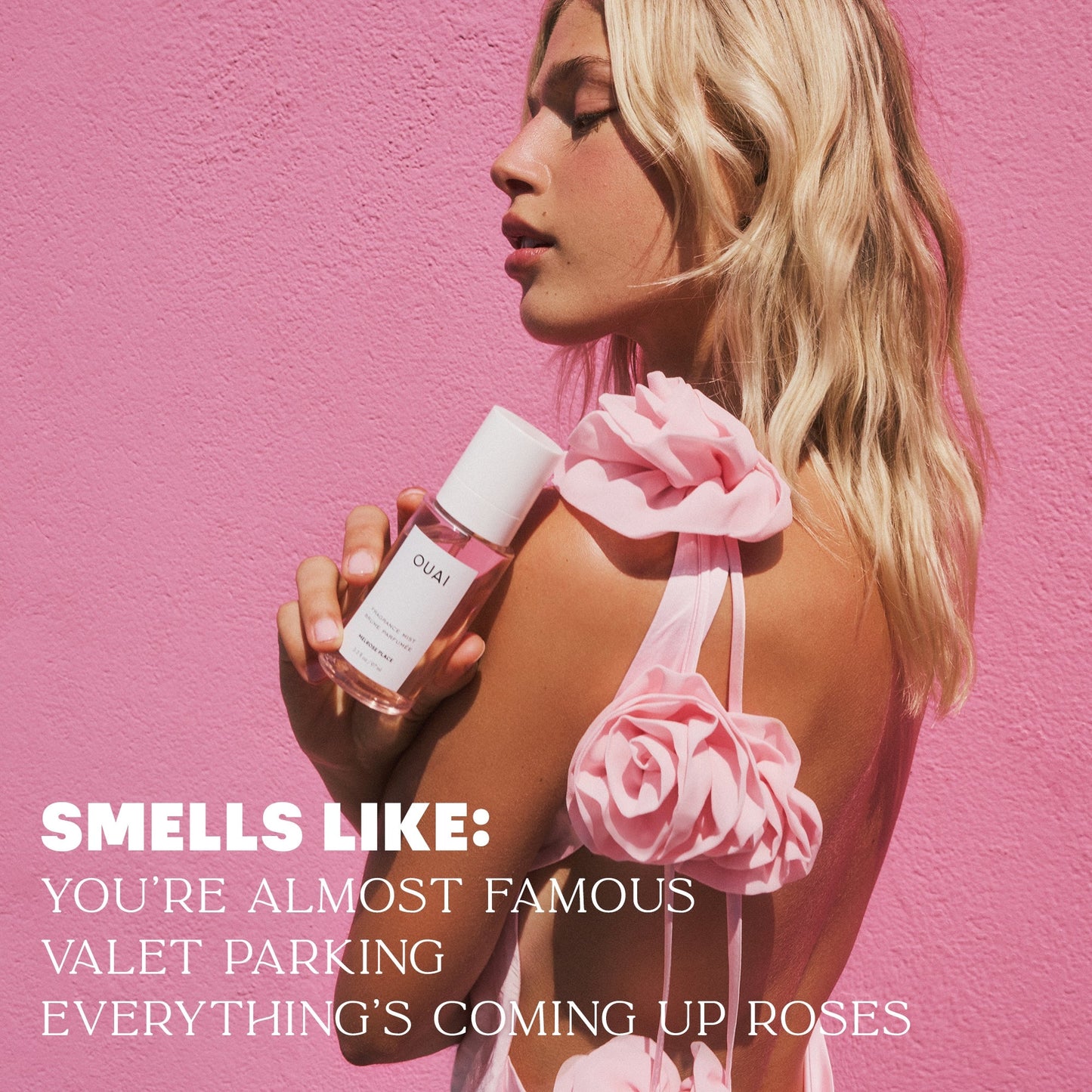 OUAI Fragrance Mist Melrose Place - Application