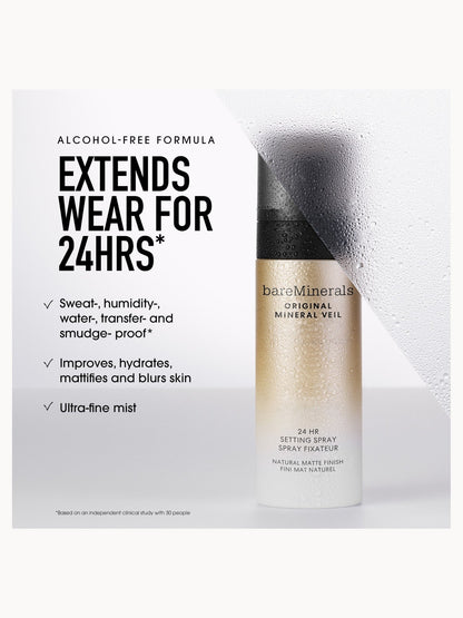bareMinerals Original Mineral Veil 24hr Natural Matte Setting Spray - Image 5