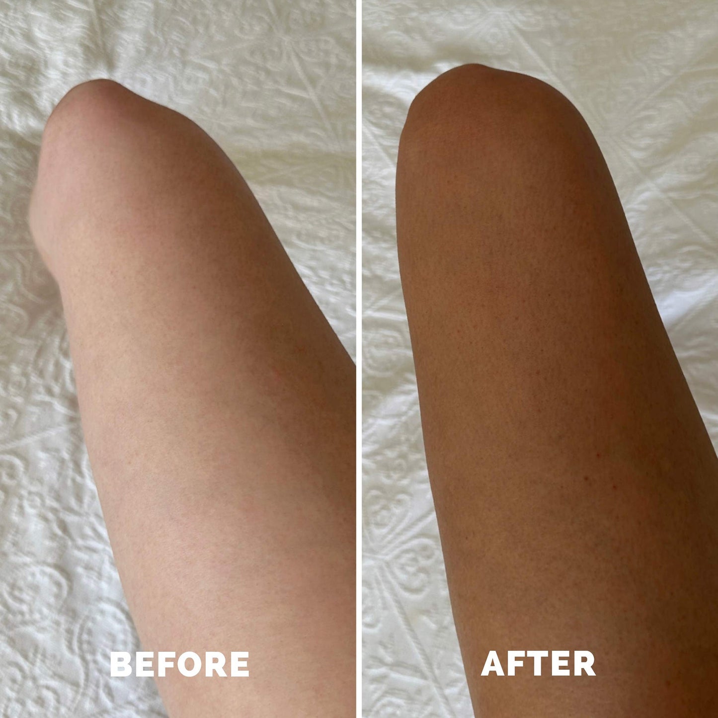 Quick Flick Quick Glow Dark Whipped Tan Body Moisturiser Mousse - Application