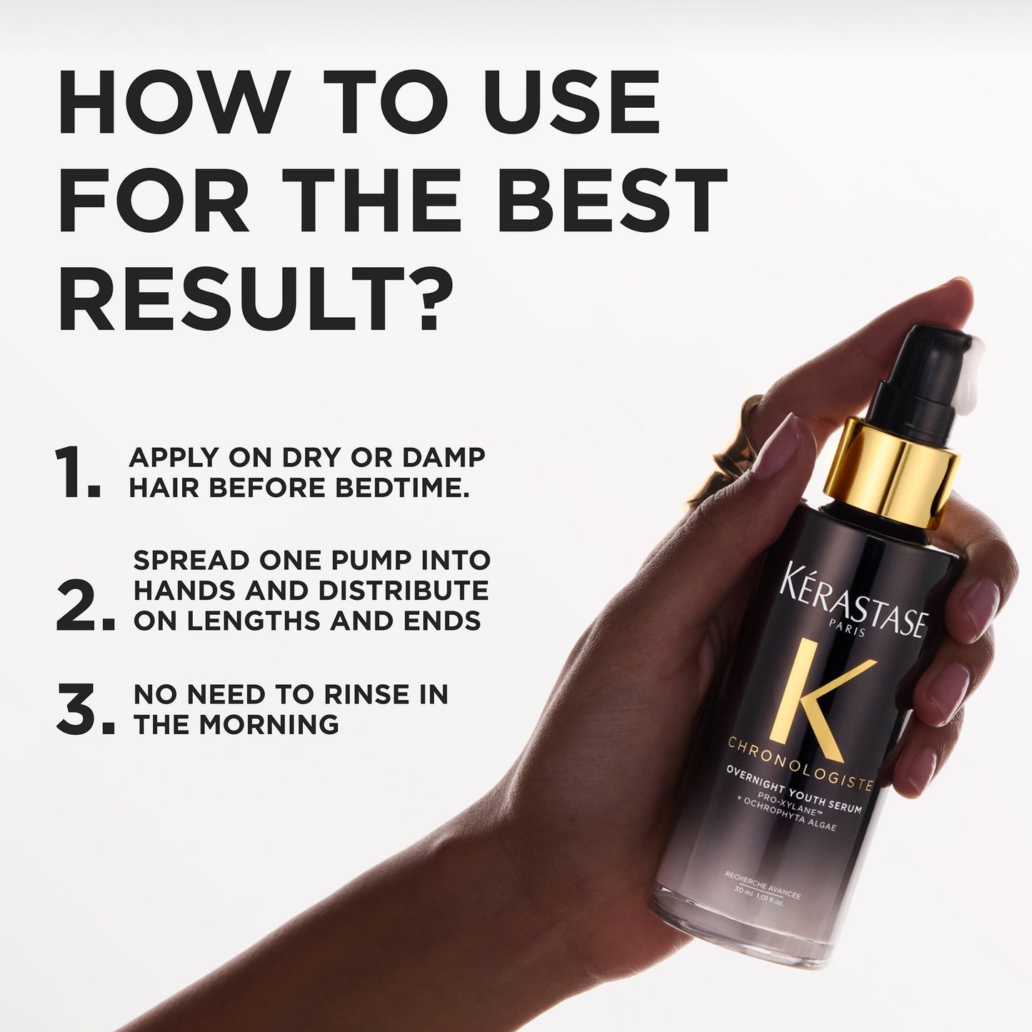 Kérastase Chronologiste Restorative Overnight Hair Serum - Image 6