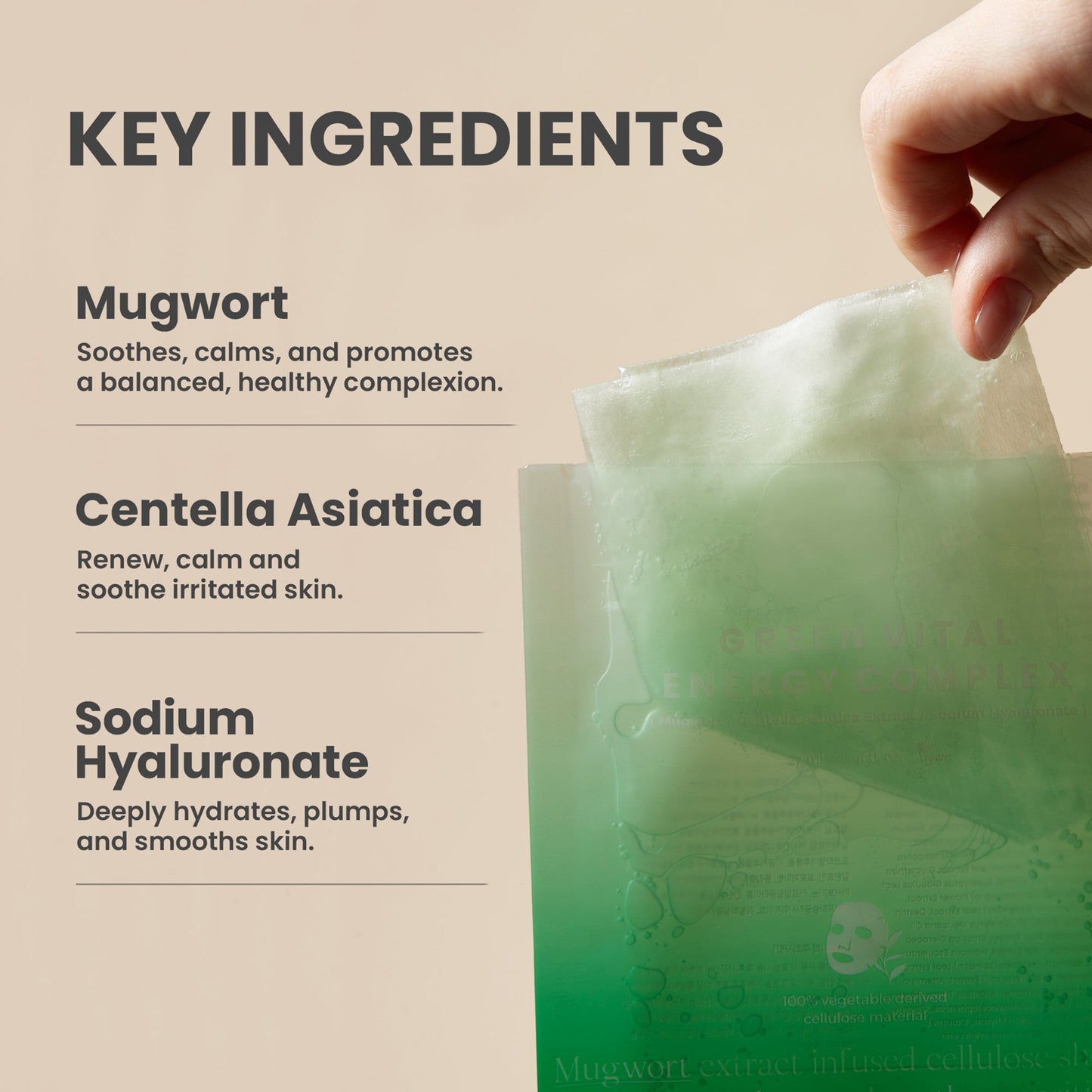 AXIS-Y Green Vital Energy Complex Mask 5ea - Application