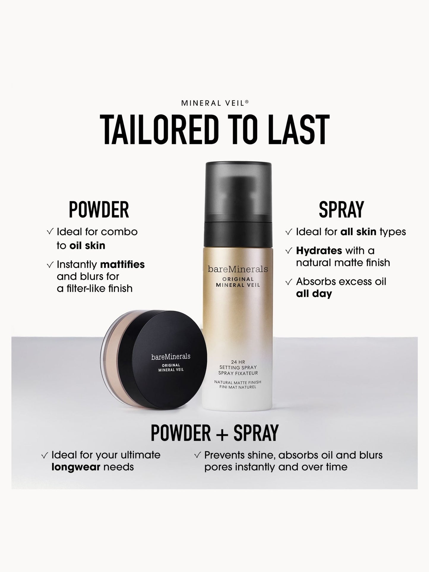 bareMinerals Original Mineral Veil 24hr Natural Matte Setting Spray - Image 7