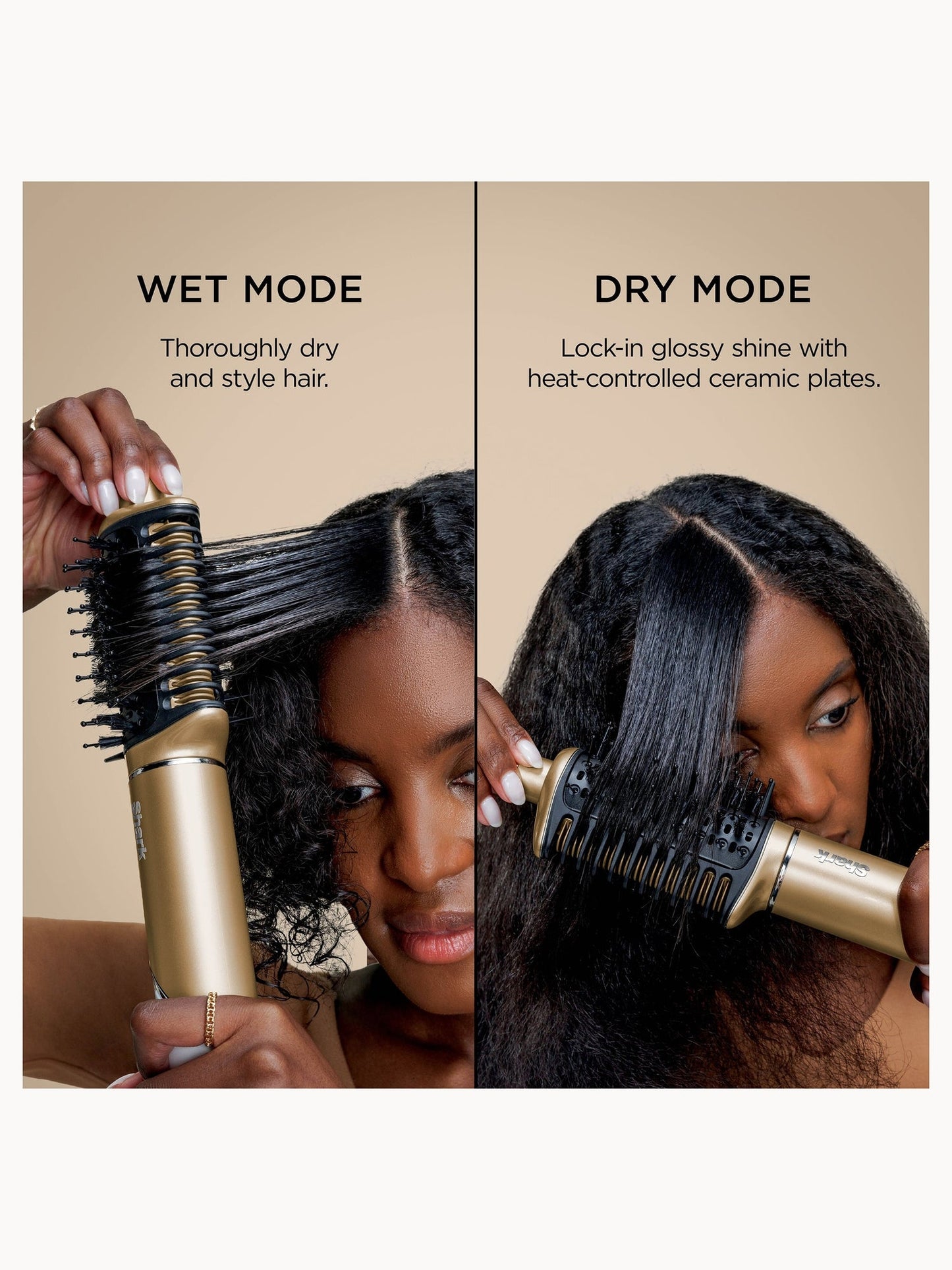 SHARK Glam 4-in-1 Hot Tool Air Styling + Drying System Gold- For Straight, Wavy and Bouncy Styles - Image 13