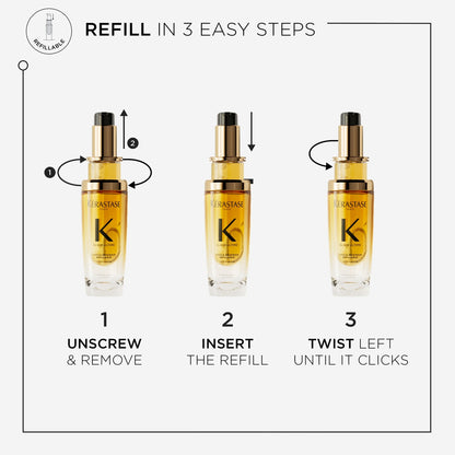 Kérastase Elixir Ultime Hair Oil L'Huile Originale Refillable - Application