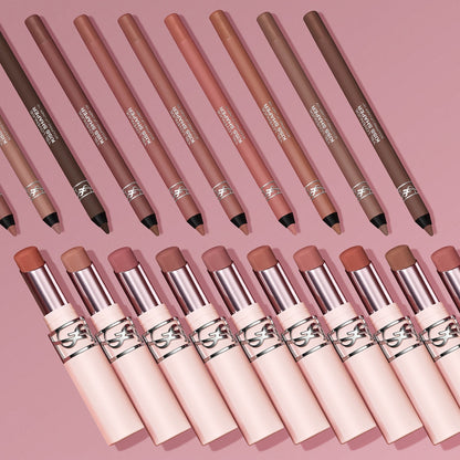 YSL Lovenude Lip Routine Duo: Lip Sculpting Liner & Blurring Lip Blusher In Nude Lavallière - Image 6
