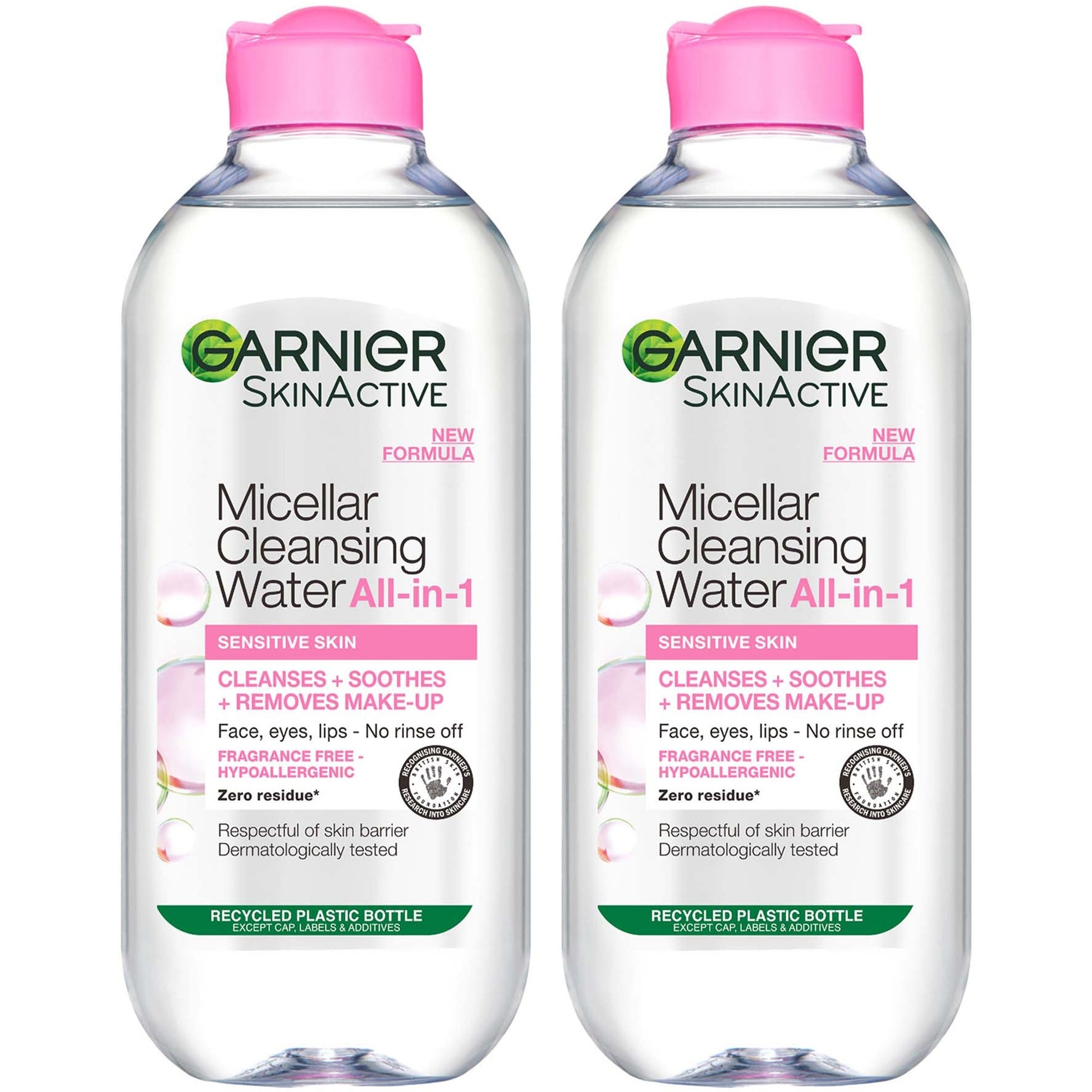 Garnier Micellar Water Facial Cleanser Sensitive Skin Duo Pack