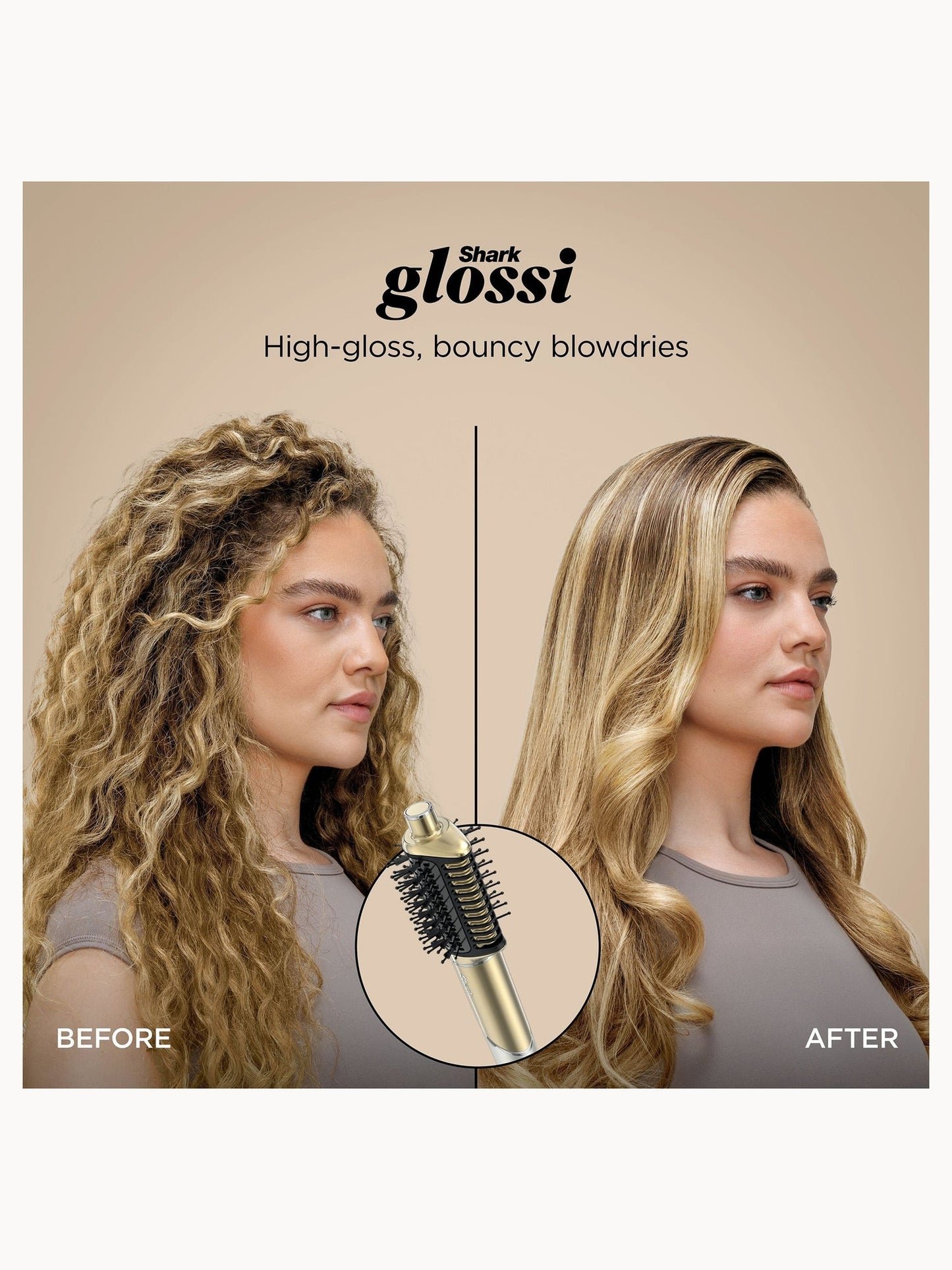 SHARK Glam 4-in-1 Hot Tool Air Styling + Drying System Gold- For Straight, Wavy and Bouncy Styles - Image 6