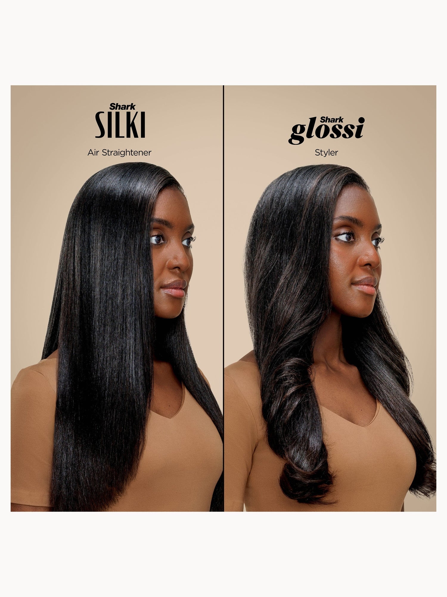 SHARK Glam 4-in-1 Hot Tool Air Styling + Drying System Gold- For Straight, Wavy and Bouncy Styles - Application