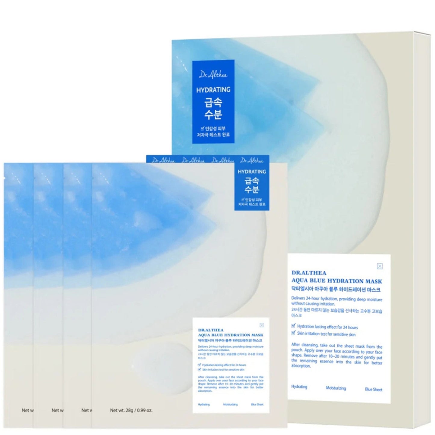 Dr. Althea Aqua Blue Hydration Mask 28g*4pcs