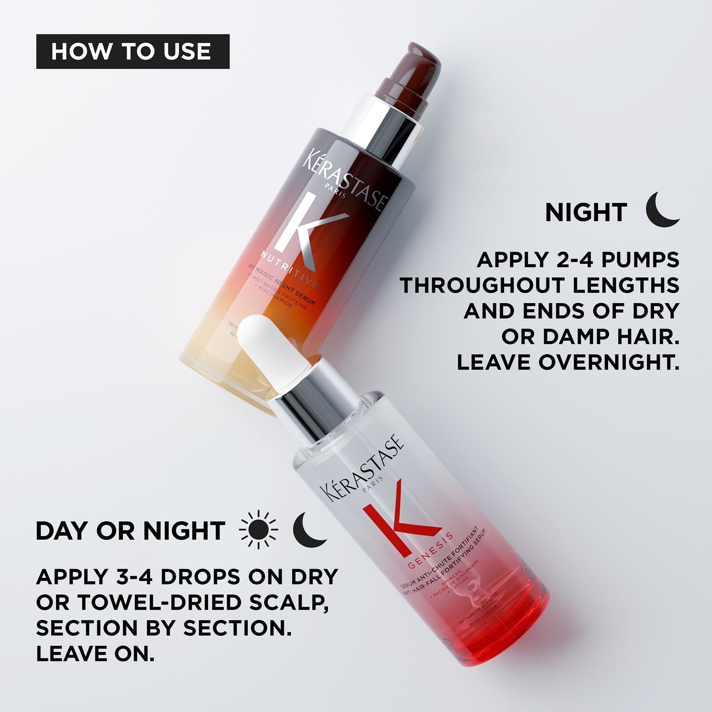 Kérastase Magic Power Duo, Genesis Anti-Chute Fortifiant Serum and Nutritive 8H Night Serum - Image 4