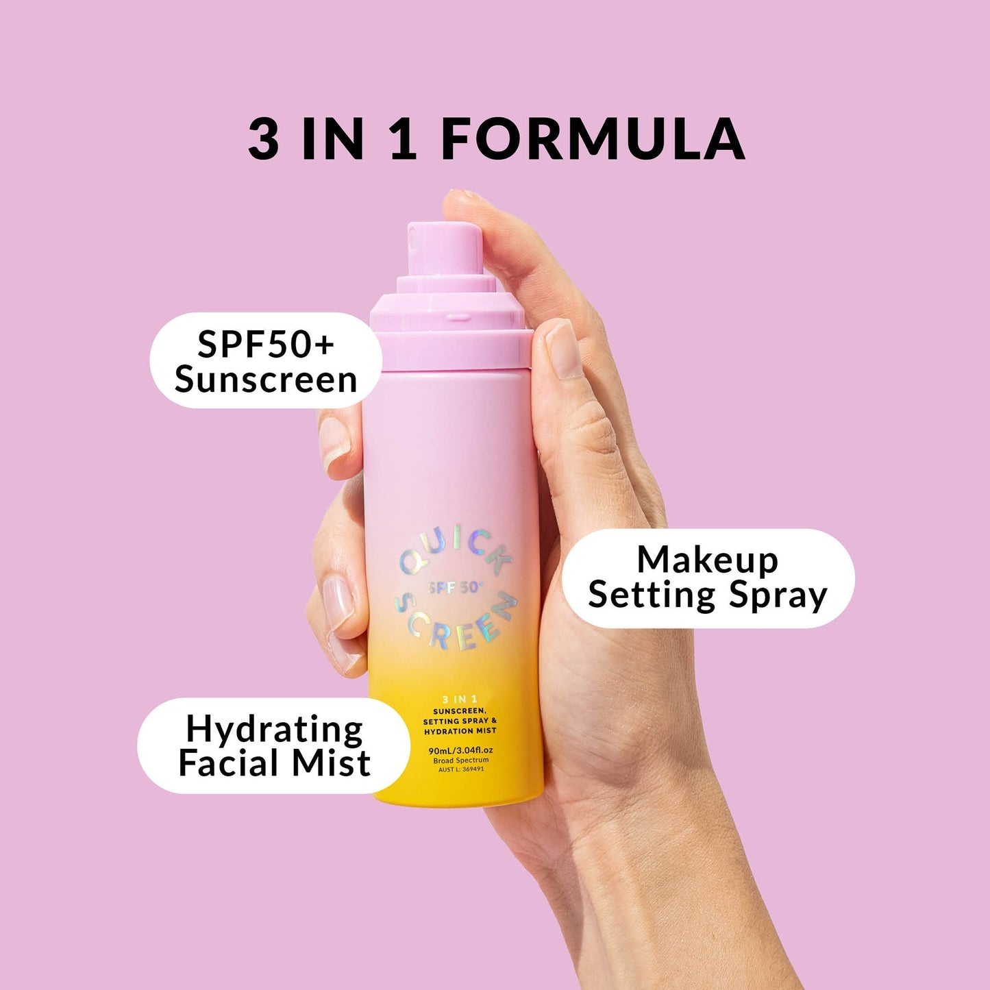 Quick Flick Quick Screen Set SPF 50+ - Application