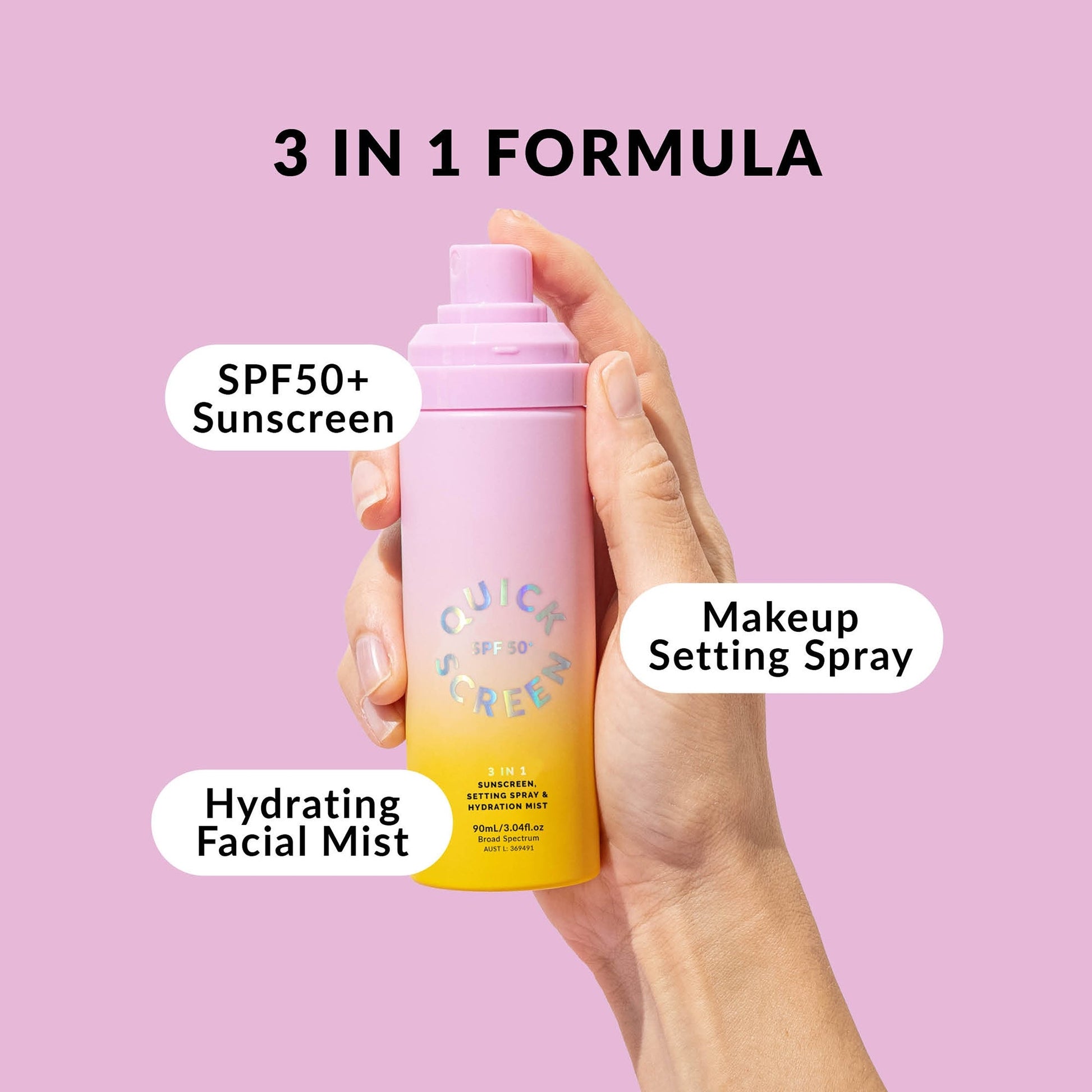 Quick Flick Quick Screen Set SPF 50+ - Application