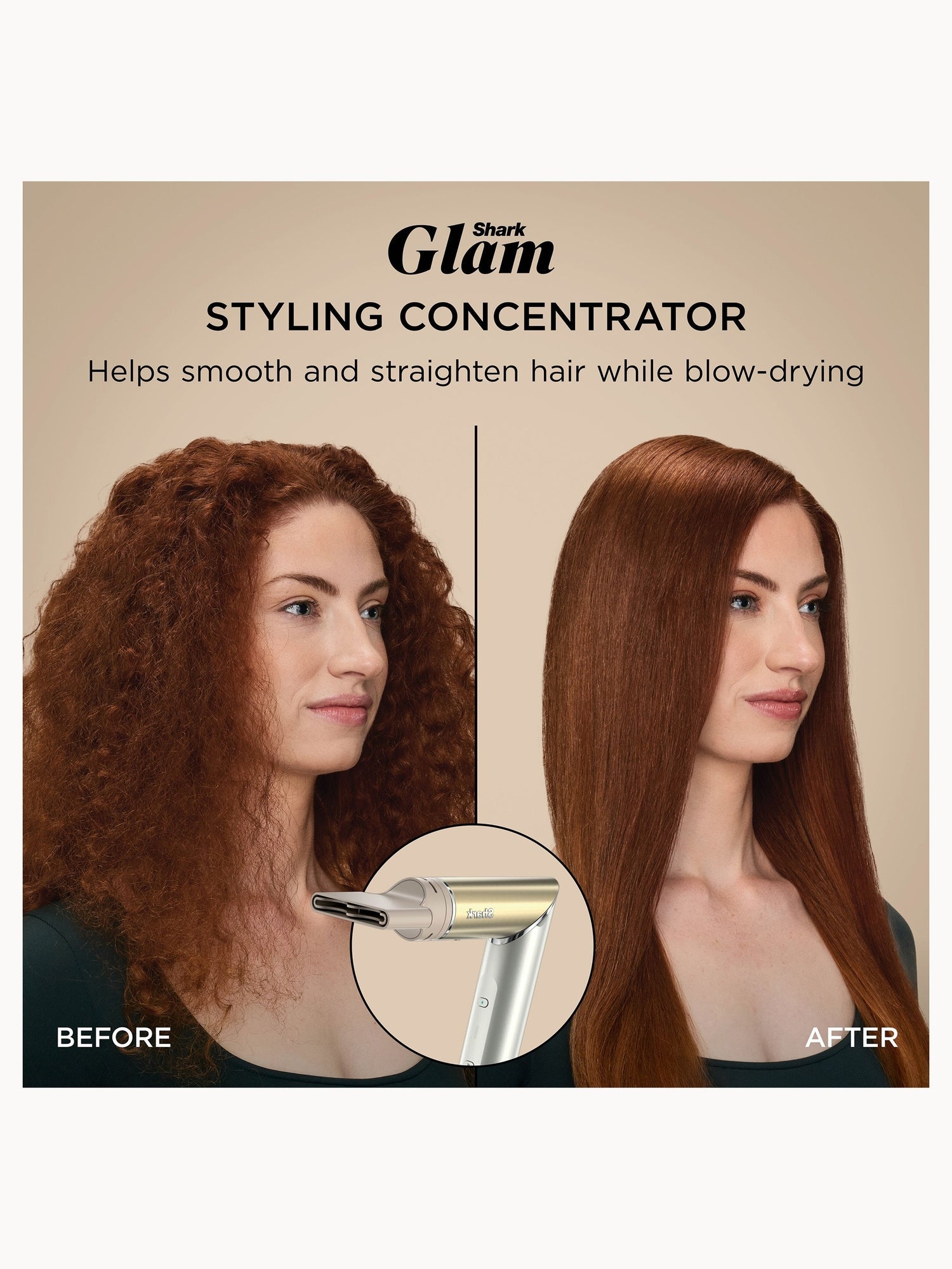 SHARK Glam 5-in-1 Hot Tool Air Styling + Drying System Gold - For Straight, Sleek, Wavy and Bouncy Styles - Image 9
