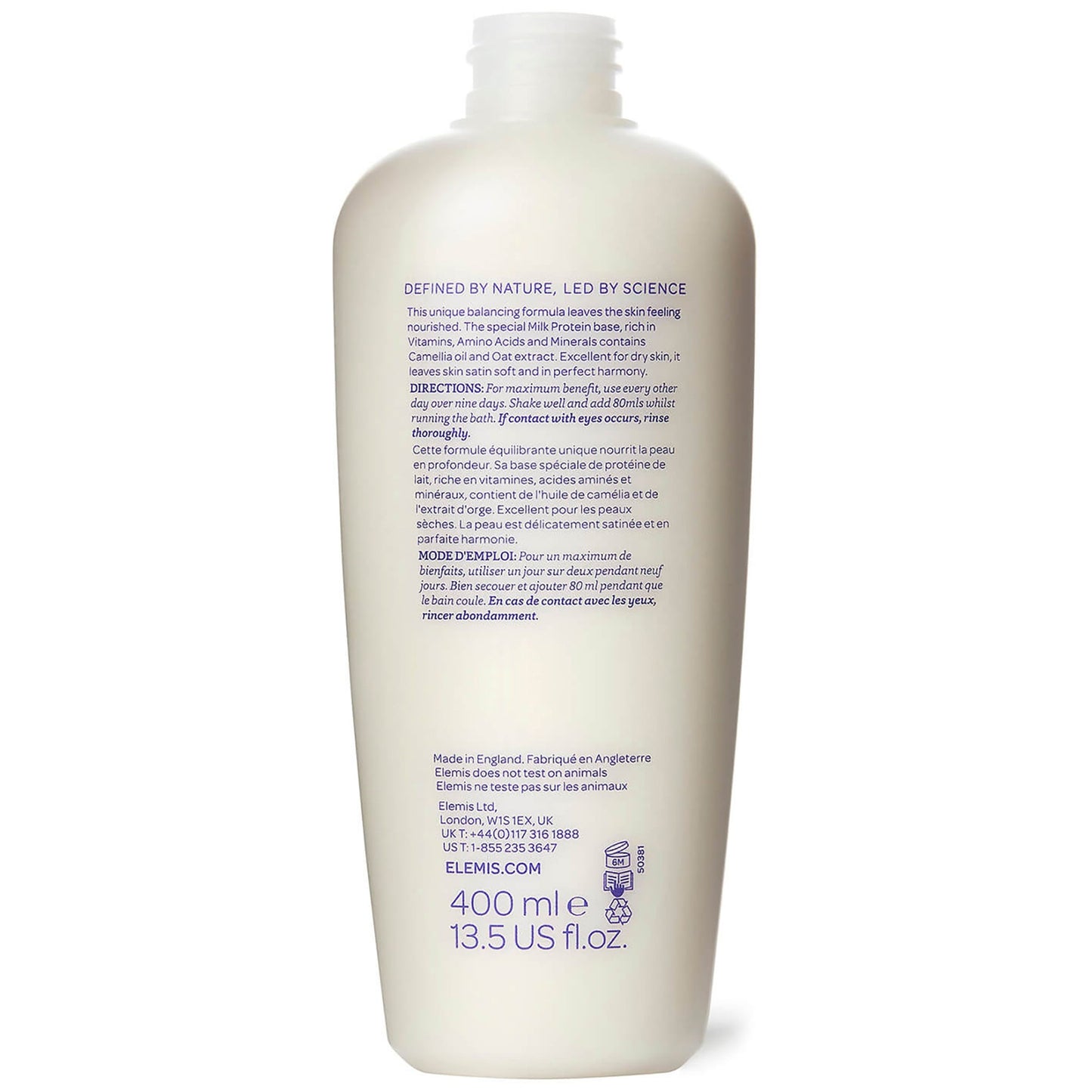 ELEMIS Skin Nourishing Bath Milk - Application