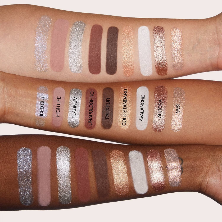 Huda Beauty Icy Nude Eyeshadow Palette - Application